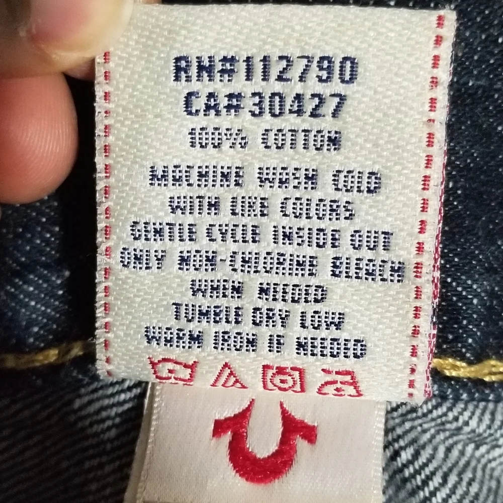 True Religion Men’s Ricky Big T Jeans Size 36